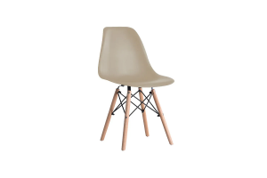 CADEIRA C/BASE DE MADEIRA EIFFEL NUDE REF-DL1087