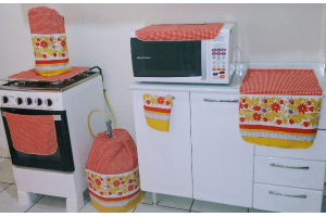 KIT DE COZINHA 7 PEÇAS ARTESANAL