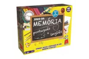 JOGO DA MEMORIA PORTUGUES E INGLES - MADEIRA REF-3.03.1130