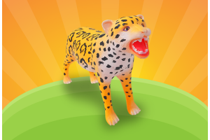 ONÇA PINTADA DE VINIL REF-VB306