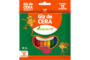 GIZ DE CERA 12 CORES COD.4504 -LEONORA