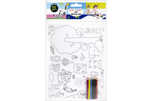 LIVRO-POSTER PARA COLORIR- SELVA REF-1160044