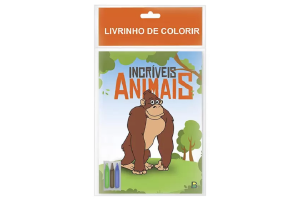LIVRINHO DE COLORIR- INVRIVEIS ANIMAIS REF-1156187