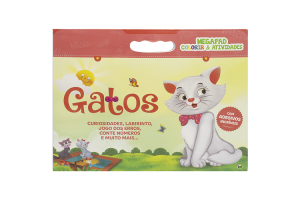 MEGAPAD- COLORIR & ATIVIDADES- GATOS REF-1158767