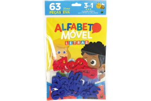 APRENDA EM CASA ALFABETO MOVEL- LETRAS REF-1159968
