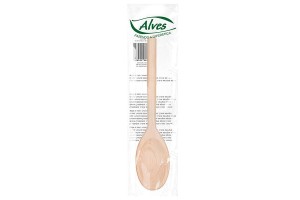 COLHER DE MADEIRA  26 CM ALVES PLASTICO REF-51