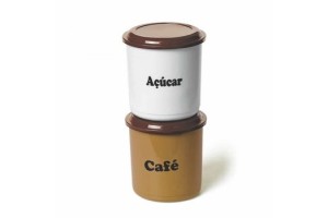 CONJ MANTIMENTO 2 PÇS  1300ML CAFE ACUCAR REF-178