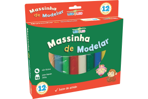 MASSINHA DE MODELAR COM 12 CORES -LEONORA