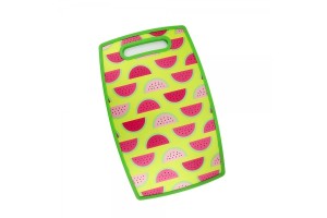 TABUA DE COZINHA MADEIRA COM REVESTIMENTO PLASTICO OVAL REF-0011