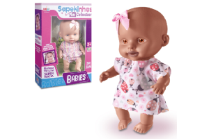 BONECA SAPEKINHA MINI COLLECTION NEGRA REF-453