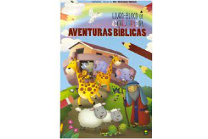 LIVRO-BLOCO DE COLORIR- AVENTURAS BIBLICAS REF-1161032