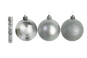 BOLA NATALINA 6 PÇS REF-UB0817