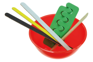 Kit de manicure e pedicure contendo 7 itens