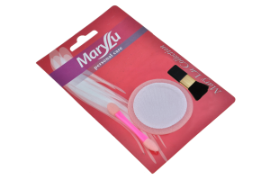 CONJUNTO DE ESPUMA PARA PÓ + APLICADOR DE SOMBRA E BLUSH