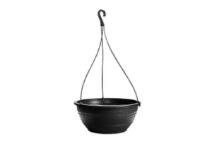 VASO REDONDO G PRETO COM ALÇA REF-127831