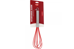 BATEDOR MANUAL SILICONE ACO INOX 25,5CM REF-CK4408