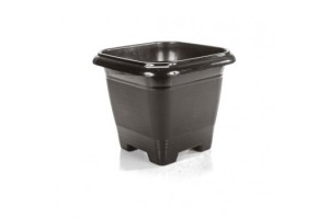 VASO QUADRADO PRETO 9,5 L REF-1349