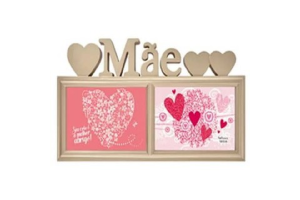 PORTA RETRATO PLASTICO 10X15 METALIZADO MAE DUPLO REF-WX6875 REF-402