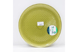 SOUSPLAT DE VIDRO LUMARE VITAZZA DOURADO REF-2750