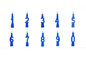 VELA DE ANIVERSARIO AZUL