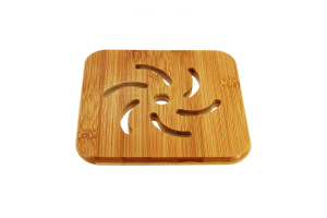 DESCANSO DE PANELA DE BAMBOO 17X17CM REF-DL1572