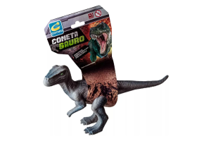 Brinquedo Realista Dinossauro Velociraptor Em Vinil Macio