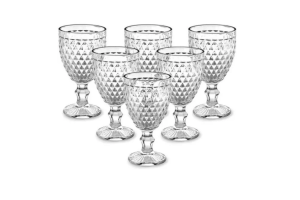 COPO DE VIDRO TRANSPARENTE 300ML 6PCS REF-SK20005