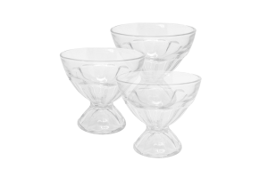 JG TACA DE SORVETE 250ML C/3UNID 8CM REF-13598