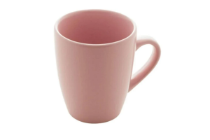 CANECA DE CERAMICA 360ML 11X8,5CM ROSA REF-20141