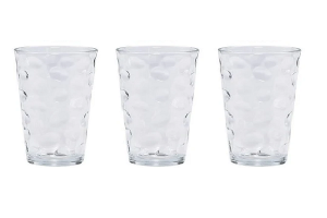 COPO DE VIDRO C/3 450ML 12X8.5CM REF-20089