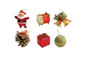 ENFEITE KIT SORTIDO 8CM REF-NTA7013 / NTA1142