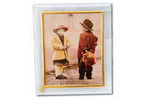 PORTA RETRATO 10X15 VIDRO, PVC E METAL