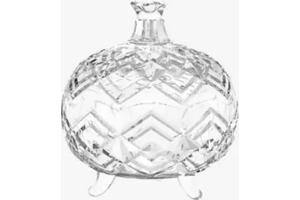 BOMBONIERE DE VIDRO BOHEMIA 12CM REF-13382