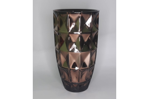 VASO DE VIDRO LX 22CM BRONZE REF-47843-195