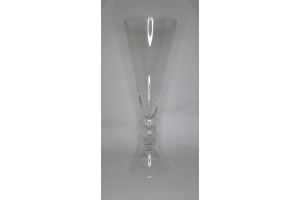 VASO DE VIDRO COM PE DECOR TRANSPARENTE REF-44325311