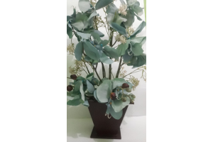 VASO FLOR DE MADEIRA PRA DECORACAO REF-002