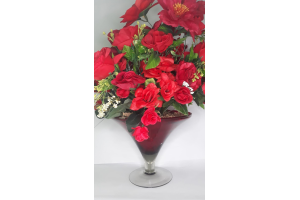 VASO FLOR VIDRO PAR DECORACAO REF-009