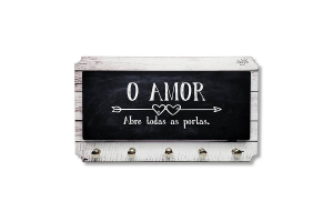 PORTA CHAVES E CARTAS O AMOR ABRE TODAS AS PORTAS REF-CH03
