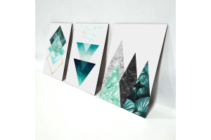 QUADRO TRIPLO GRANDE GEOMETRICO REF-TG24