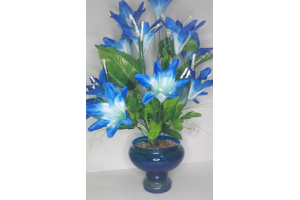 VASO FLOR DE VIDRO PRA DECORACAO 61CM REF-035
