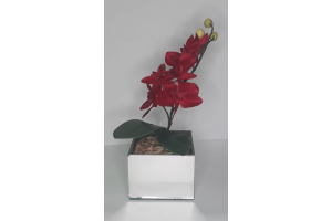 VASO FLOR DE VIDRO PRA DECORACAO 27CM REF-038