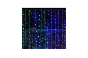 CORTINA 200 LED FIO PVC C/8 FUNCOES COLORIDO 1X3M 220V CO REF-73856003