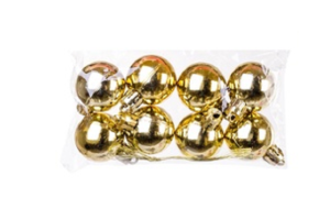 BOLA METALIZADA C/8 UND CORES SORTIDAS 3CM REF-73957004