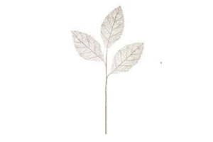 FOLHA ROSA NATAL C/ GLITTER X3 NUDE 72CM REF-62500001