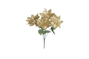 B. BICO PAPAGAIO C/ GLITTER X5 DOURADO 50CM REF-20342002