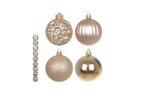 BOLA NATAL DECORADAC/ GLITER C/3 UND P REF-74875002