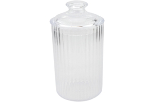 POTE PORTA MACARRAO REDONDO CANELADO 850ML REF-CK3141