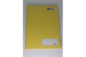 CADERNO CAPA DURA 96 FLS X-WRITE AMARELHO  REF-475