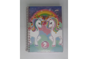 CADERNO 12X1 UNICORN WORLD
