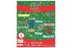 PLACA EVA GLITTER 40X481,6 VERDE NEXEL